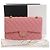 Chanel Pink Medium Classic Lambskin Double Flap Rose - vue 9