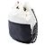 Chanel Gabrielle Bucket Bag Small aus gestepptem Kalbsleder bicolor weiß - Ansicht 2