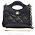 Chanel Clutch 31 con Catena in Lambskin Lucido Nero - vista 13