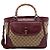 Gucci Beige Medium GG Canvas New Bamboo Tassel Tote