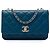 Chanel Blue Quilted Lambskin Trendy CC Wallet On Chain