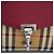 Burberry Red Small Leather and House Check Canvas Derby Macken Crossbody Rosso Bordò - vista 5