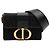 Autre Marque Borsa 30 Montaigne Dior in tela Oblique nera Nero