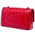 Chanel Red Medium Classic Patent Double Flap Rot - Ansicht 2