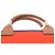 Hermès Orange Toile Sac Steeple 25 Naranja - vista 8