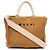 Marni Borsa East West Piccola Effetto Rafia Beige