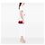 Chanel Red CC Quilted Lambskin Half Moon Wallet on Chain Rot - Ansicht 6