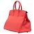 Hermès Red Clemence Birkin Retourne 35 Roja - vista 2