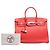 Hermès Red Clemence Birkin Retourne 35 Roja - vista 7