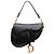 Autre Marque Borsa Saddle Dior in pelle di vitello liscia nera Nero