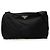 Borsa a tracolla Prada in Tessuto nera con zip Nero