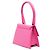 Jacquemus Le Chiquito Moyen in pelle rosa - vista 2