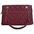 Chanel Red CC Quilted Caviar Soft Tote Rot Bordeaux