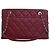Chanel Red CC Quilted Caviar Soft Tote Rot Bordeaux - Ansicht 2