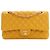 Chanel Yellow Medium Classic Lambskin Double Flap Giallo Senape