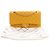 Chanel Yellow Medium Classic Lambskin Double Flap Giallo Senape - vista 13