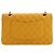 Chanel Yellow Medium Classic Lambskin Double Flap Giallo Senape - vista 2