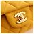 Chanel Yellow Medium Classic Lambskin Double Flap Giallo Senape - vista 4