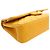 Chanel Yellow Medium Classic Lambskin Double Flap Giallo Senape - vista 8