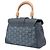 Goyard Gray Mini Goyardine Saigon Souple Marrone - vista 2