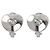 Boucles d'oreilles clips Chopard Happy Heart Diamond - vue 3