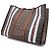 Borsa tote Burberry TB Monogram Stripe Marrone - vista 10
