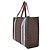Borsa tote Burberry TB Monogram Stripe Marrone - vista 5