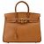 Hermès Borsa Hermes Birkin 35 in pelle Courchevel Gold D'oro