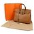 Hermès Borsa Hermes Birkin 35 in pelle Courchevel Gold D'oro - vista 2