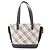 Borsa Burberry Nova Check Nero Beige - vista 3