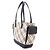 Borsa Burberry Nova Check Nero Beige - vista 4