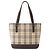 Borsa Tote Burberry Nova Check Marrone Beige