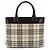 Borsa Tote Burberry Nova Check Marrone Beige - vista 3
