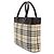 Borsa Tote Burberry Nova Check Marrone Beige - vista 4