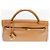 Borsa Hermès Kelly 32 Pelle Gold Cognac Marrone Beige Gold hardware - vista 10