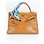 Borsa Hermès Kelly 32 Pelle Gold Cognac Marrone Beige Gold hardware - vista 2
