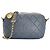 Chanel Camera Bag Blu Grigio Pelle di Agnello Gold hardware