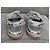 Chanel silberne gesteppte Leder-Sandalen CC-Logo - Ansicht 10