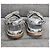 Chanel silberne gesteppte Leder-Sandalen CC-Logo - Ansicht 8