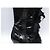 BOTAS LOUIS VUITTON DE CUERO CHAROL NEGRO & PELO DE CONEJO 39 HIGH BOOTS - vista 13