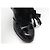 BOTAS LOUIS VUITTON DE CUERO CHAROL NEGRO & PELO DE CONEJO 39 HIGH BOOTS - vista 14