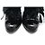BOTAS LOUIS VUITTON DE CUERO CHAROL NEGRO & PELO DE CONEJO 39 HIGH BOOTS - vista 5