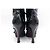 BOTAS LOUIS VUITTON DE CUERO CHAROL NEGRO & PELO DE CONEJO 39 HIGH BOOTS - vista 6