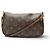 VINTAGE LOUIS VUITTON POCHETTE ACCESSOIRES NM M40712 MONOGRAM HANDTASCHE Braun