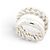Hermès ANELLO HERMES SELLIER INFLEXIBLE MM H125630B T55 IN ARGENTO 10.8G SILVER RING