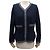 CHANEL CARDIGAN STRICKJACKE ANKERKNÖPFE CAMBON P59182K07741 L 42 AUS KASHMIR Marineblau