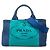 Prada Canapa Mini Handtasche mit Dreieckslogo Mehrfarben