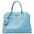 Borsa Prada Saffiano con logo triangolare Blu