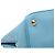 Borsa Prada Saffiano con logo triangolare Blu - vista 7