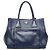 Prada Handtasche mit Dreiecks-Logo-Plakette Blau